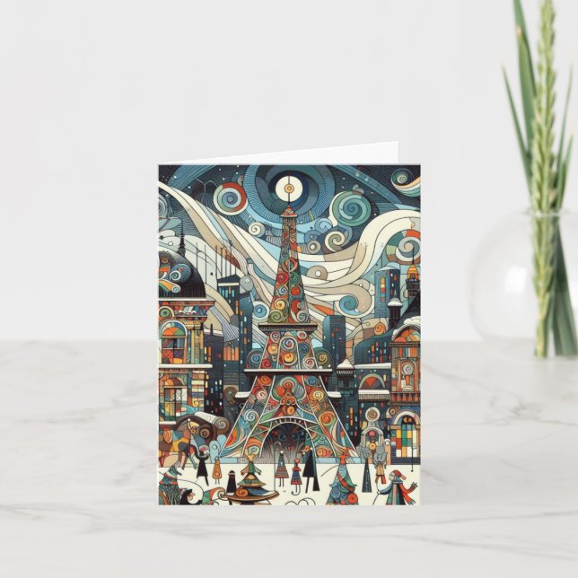 Carte Noël à Paris (Devant)