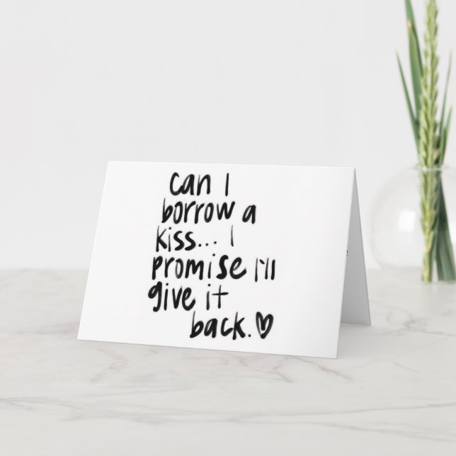 CARTE NOËL AMOUR & RENCONTONS-NOUS SOUS LE MISTLETOE (Devant)