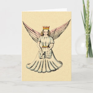 Carte Noël Angel vintage allemand Christkind