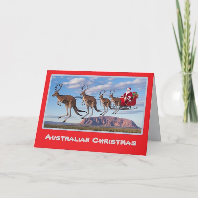 Carte Noël australien (Devant)