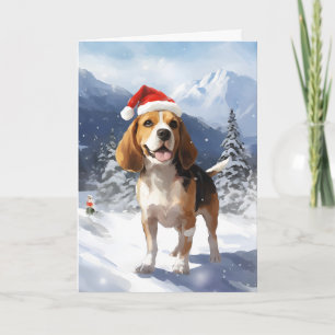 Carte Noël beagle