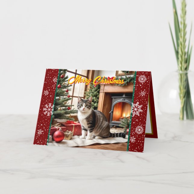 Carte Noël Belle Vacances Ancienne Collection (Devant)