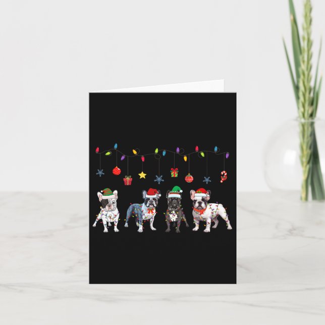 Carte Noël Bulldog5  (Devant)