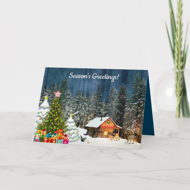 Carte Noël Cabine (Devant)