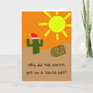 Carte Noël Cactus Joke