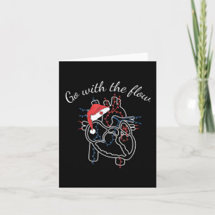 Carte Noël Cardiac Infirmière Coeur Anatomie Cvicu Cv Ic