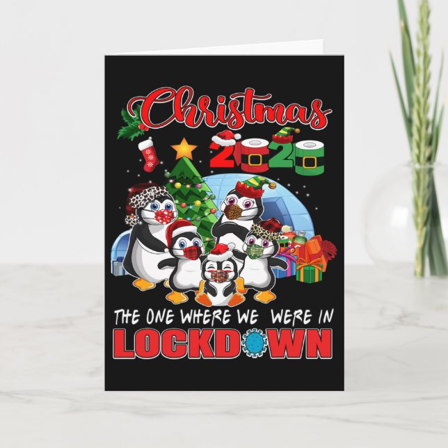 Carte Noël Celui Où Nous Étions Dans Le Pengui De Lockdo (Devant)