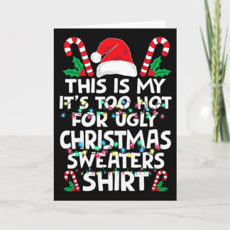 Carte Noël C'est à moi C'est trop chaud pour le sale pul