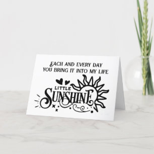 CARTE NOËL/CHAQUE JOUR TU APPORTES DU SOLEIL DANS MA VIE