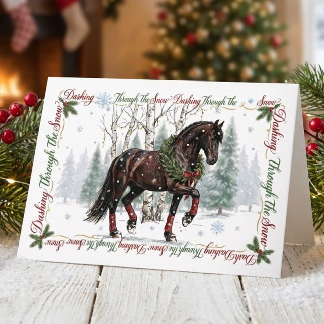 Carte Noël Cheval  (Créateur téléchargé)