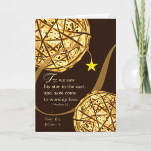 Carte Noël de Ajouter un nom avec Matthew 2