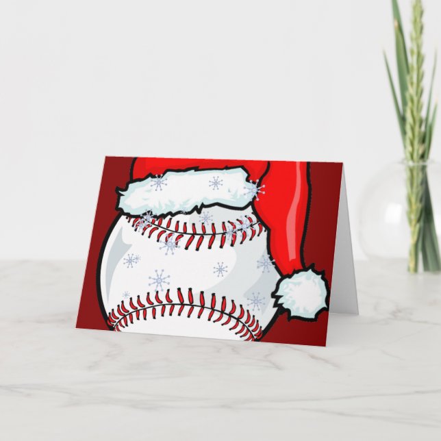 Carte - Noël de base-ball (Devant)