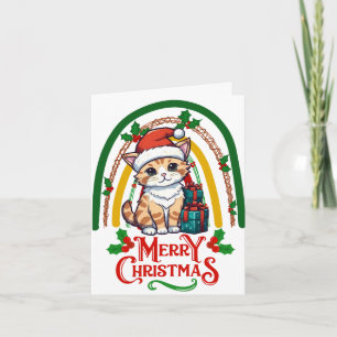 Carte Noël de chats mignons