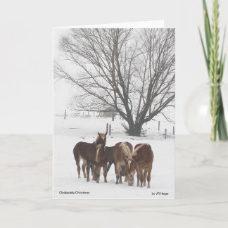 Carte Noël de Clydesdale