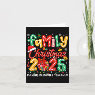 Carte Noël de famille 2025 Faire des souvenirs ensemble 
