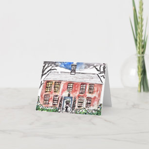 Carte Noël de la Nouvelle-Angleterre