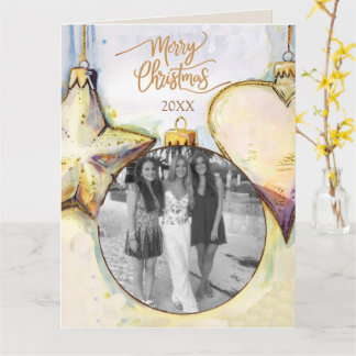 Carte Noël de l'ornement