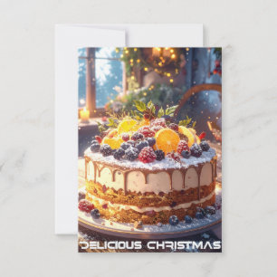 Carte NOËL DÉLICIEUX - style moderne -