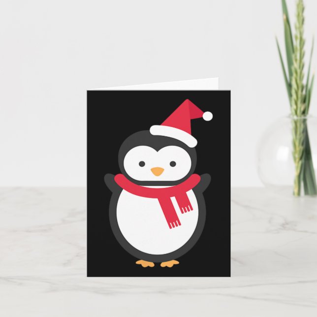 Carte Noël des pingouins (Devant)