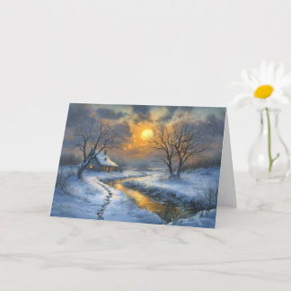Carte Noël d'hiver