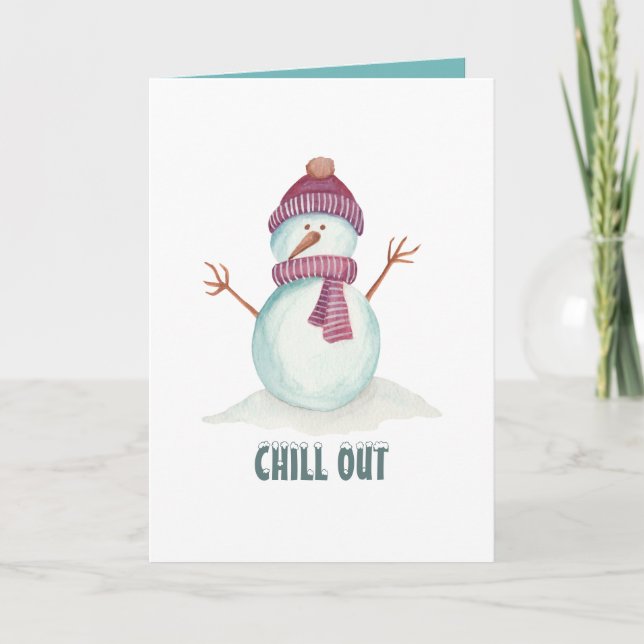 Carte Noël d'hiver de style vintage (Devant)