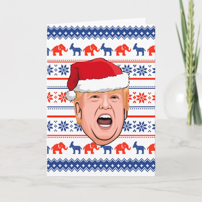 Carte Noël DONALD TRUMP (Devant)