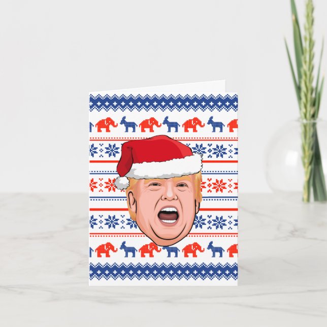 Carte Noël DONALD TRUMP (Devant)