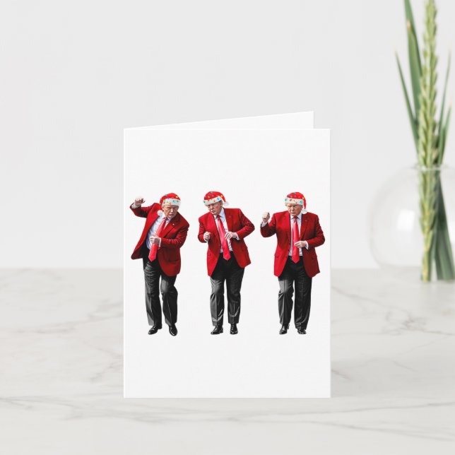 Carte Noël Donald Trump Président 2024 Dancing Funn (Devant)