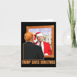 Carte Noël Donald Trump Président 2024 Trump sauve