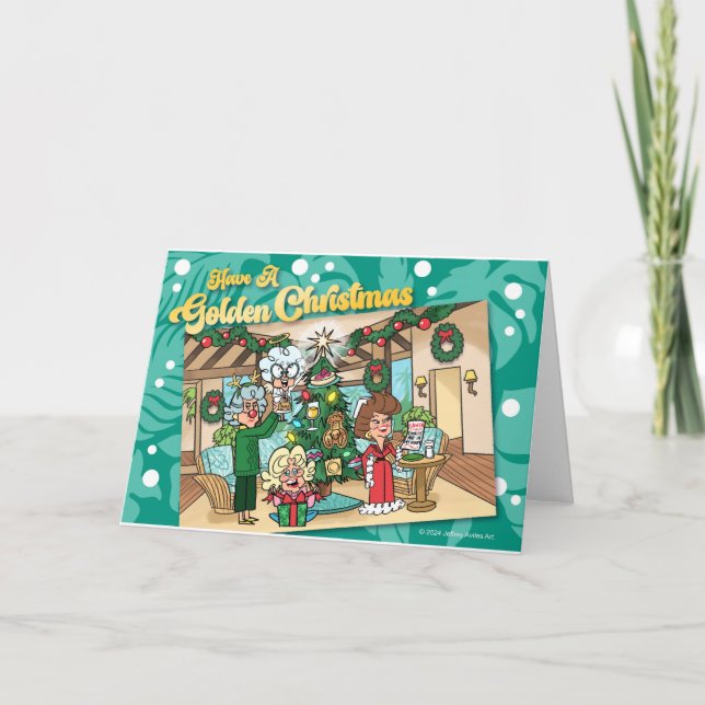 Carte Noël doré (Devant)