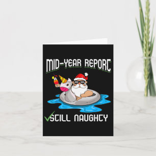 Carte Noël Drôle En Juillet Mi Année Rapport Toujours Na