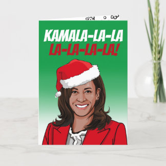 Carte Noël drôle Kamala