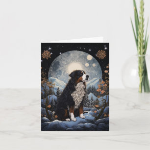 Carte Noël du chien du Mont Bernese Archarme