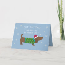 Noël du Dachshund Snowflake mignon