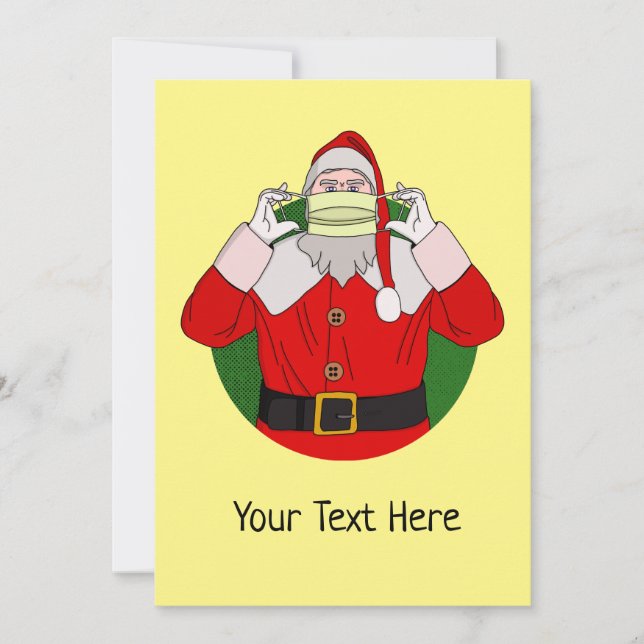 Carte Noël du Père Noël (Devant)