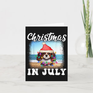 Carte Noël En Juillet Chien Xmas Lover Amusant Espagnol