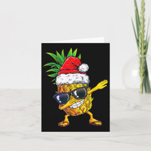 Carte Noël En Juillet Drôle Ananas Dabbing Père Noël Ha
