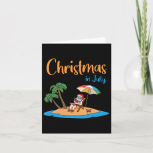 Carte Noël En Juillet Drôle Père Noël Manger De La Pastè