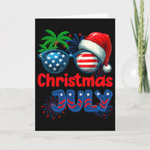 Carte Noël en juillet Eté Plage Hawaï Santa Usa Fl