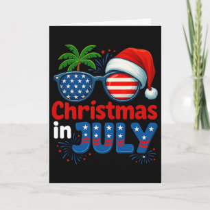 Carte Noël en juillet Été Plage Hawaï Santa Usa Fl
