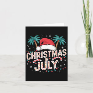 Carte Noël En Juillet Santa Hat Drôle Noël Hommes Femmes