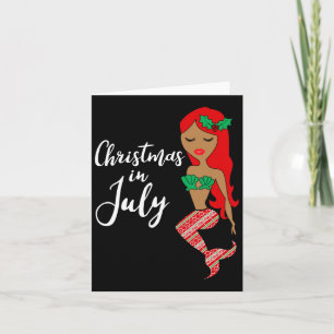 Carte Noël En Juillet Sirène