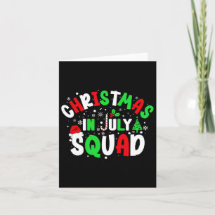 Carte Noël En Juillet Squad Drôle Christma Summer Men