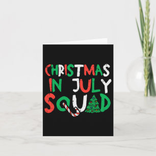 Carte Noël En Juillet Squad Drôle Été Noël Hommes Femmes