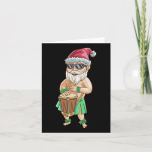 Carte Noël En Juillet T Shirt Funny Père Noël Hawaiian S
