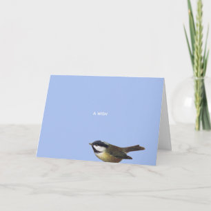 Carte Noël envie de chickadee