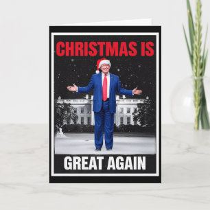 Carte Noël est à nouveau génial Xmas Pyjama drôle Trump