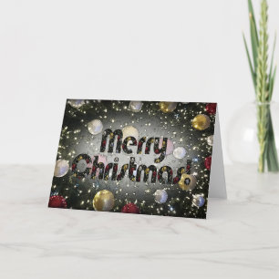 Carte Noël étincelant