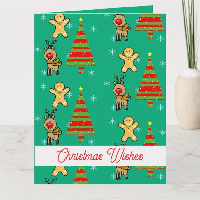 Carte Noël festif (Devant)