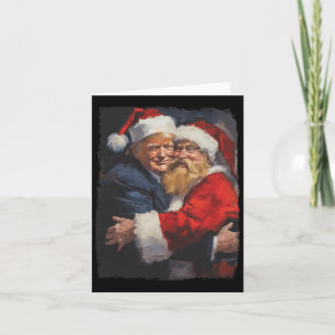 Carte Noël Funky Trump Santa Claus Retro Vintage Xm